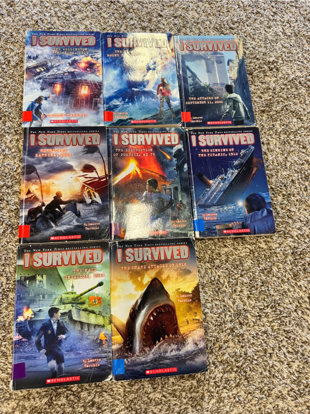 Scholastic I Survived book set (8)